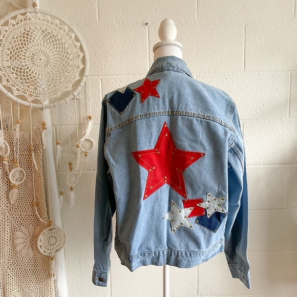 NWT Free People X Understated Leather Lone Star Denim Jacket - Picture 8 of 14